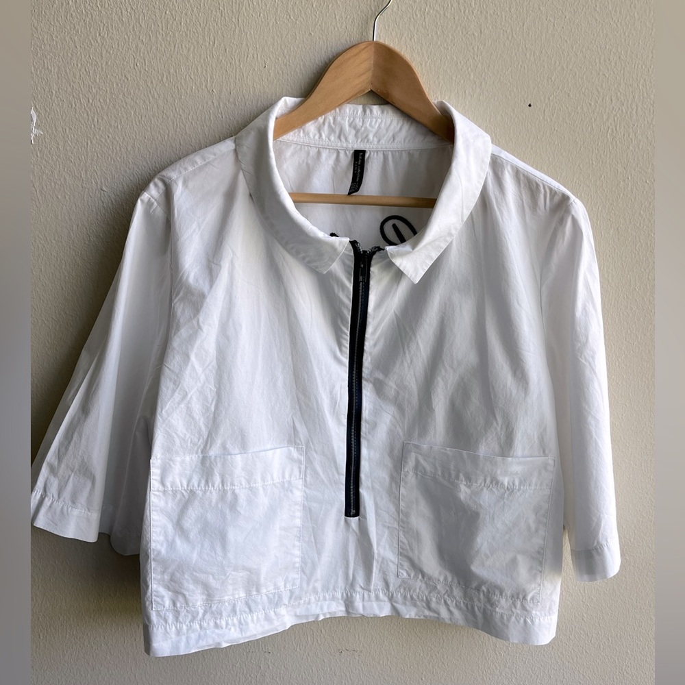 Zara Half Zip Cropped Pullover - image 2